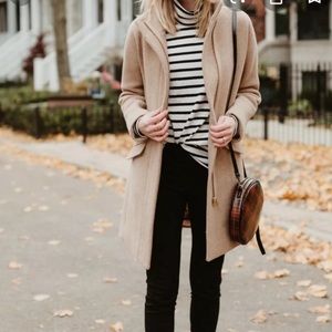 J. Crew Cacoon Coat In Stadium Cloth by Nello Gori